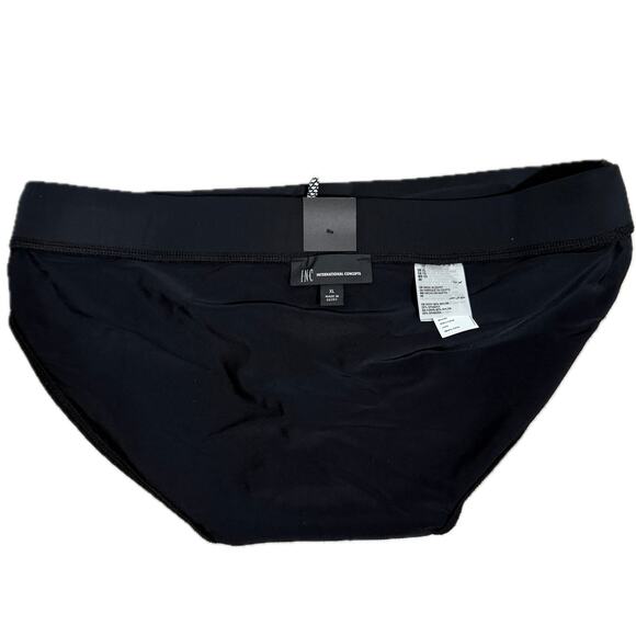 INC Swim Briefs Trunks Men's Quick Dry - Black - Drawstring - Size Large - $50 - Picture 11 of 11